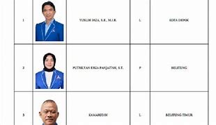 Daftar Caleg Dprd Jakarta Dapil 7